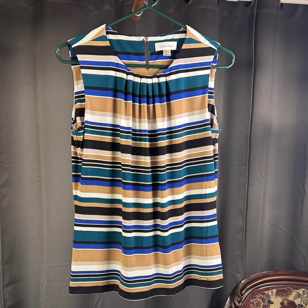Calvin Klein Multicolor Striped Top